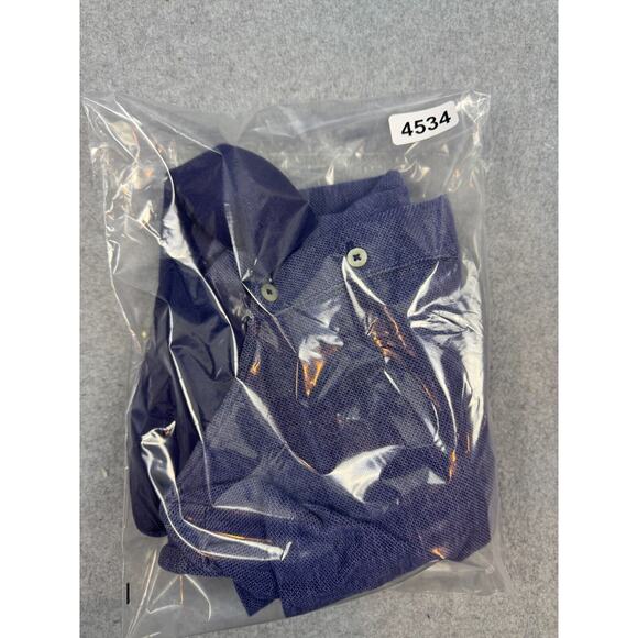 Lauren Ralph Lauren Polo Shirt Men's 2XL Blue Short Sleeve Preppy Workwear - Picture 7 of 7